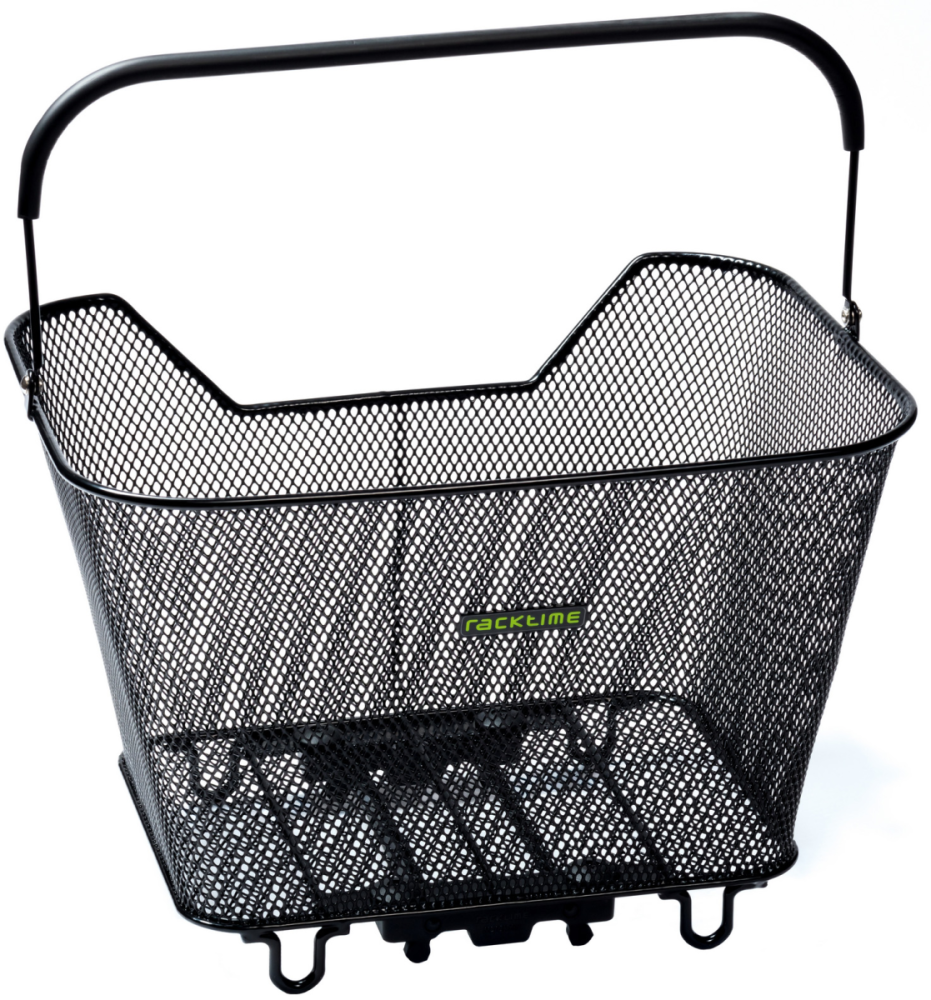 Racktime Gepäckträgerkorb Bask-it large, 43 x 31 x 29cm, mit Snap-it Adapter, schwarz