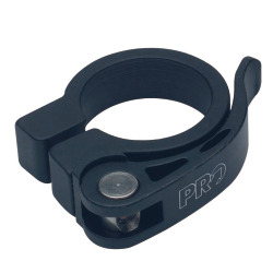 Pro Sattelklemme Road/MTB Alu mit Schnellspanner 31.8 mm schwarz
