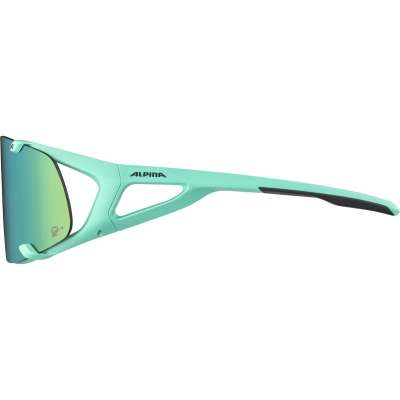 Alpina HAWKEYE S Q-LITE, turquoise matt, mirror green, cat. 3