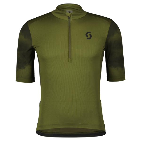 Scott Shirt M's Gravel 10 SS - fir green/black