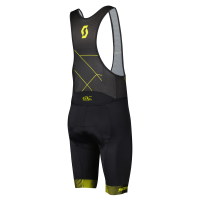 Scott Bibshorts M's RC Team ++ - black/sulphur yellow/XXL