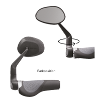 Ergon Rückspiegel RM Touring Befestigung am Lenker links black