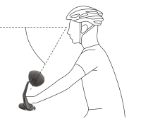 Ergon Rückspiegel RM Touring Befestigung am Lenker links black