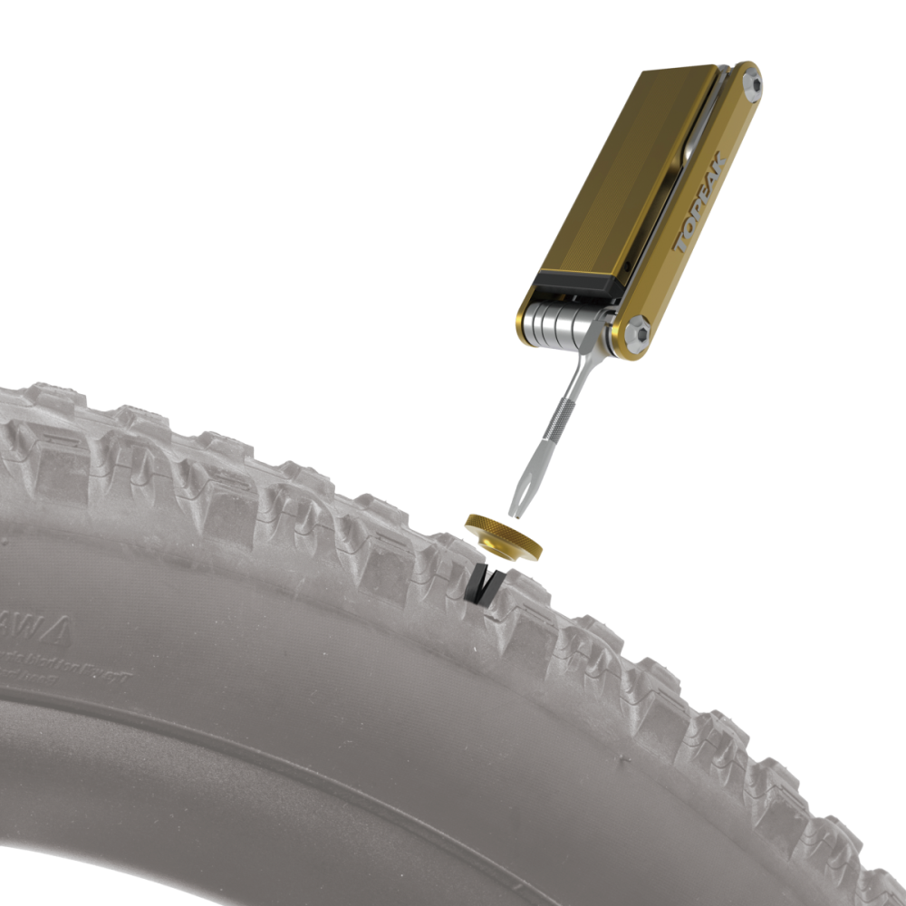 Topeak Tubi 18, 18 functions mini tool, w/tubeless tire repair kit, w/o tool bag, Black