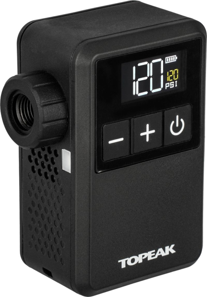 Topeak E-Booster Digital Mini - Elektronische Pumpe, OLED Display, max 120psi