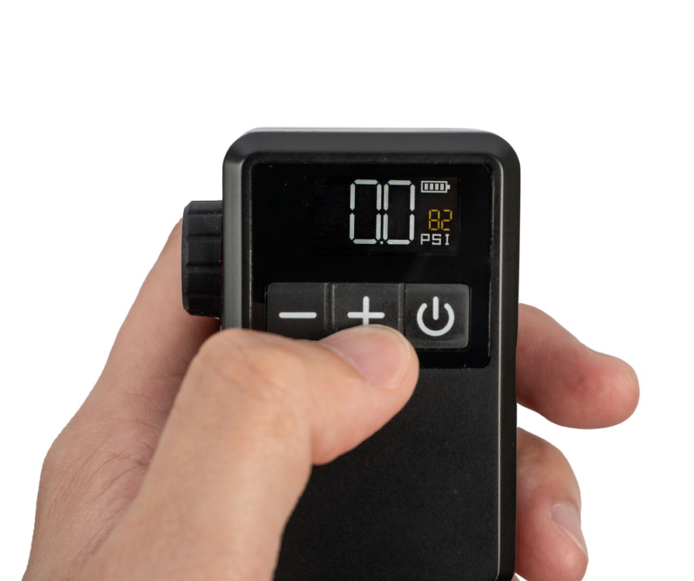 Topeak E-Booster Digital Mini - Elektronische Pumpe, OLED Display, max 120psi