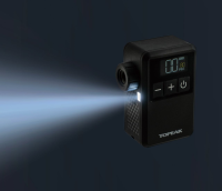 Topeak E-Booster Digital Mini - Elektronische Pumpe, OLED Display, max 120psi