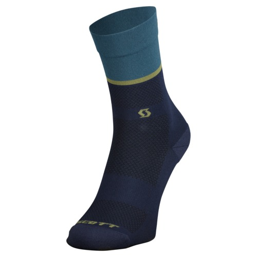 Scott Sock Trail Tuned Crew - black/aruba green/36-38 (S)