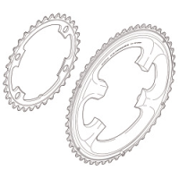 Shimano Kettenblatt Ultegra FC-6800 50 Zähne MA-Type für 50-34 Zähne