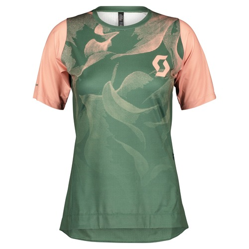 Scott Shirt W's Trail Vertic Pro SS - crystal pink/smoked green/EU S